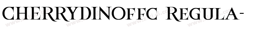 CHERRYDINOffc Regula字体转换